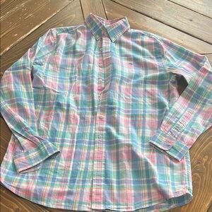 Vinyard Vines Boys Colorful Plaid Button-Up Shirt